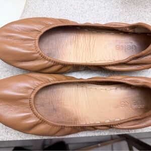 Tieks Women's Brown Leather Flats Chestnut size 8